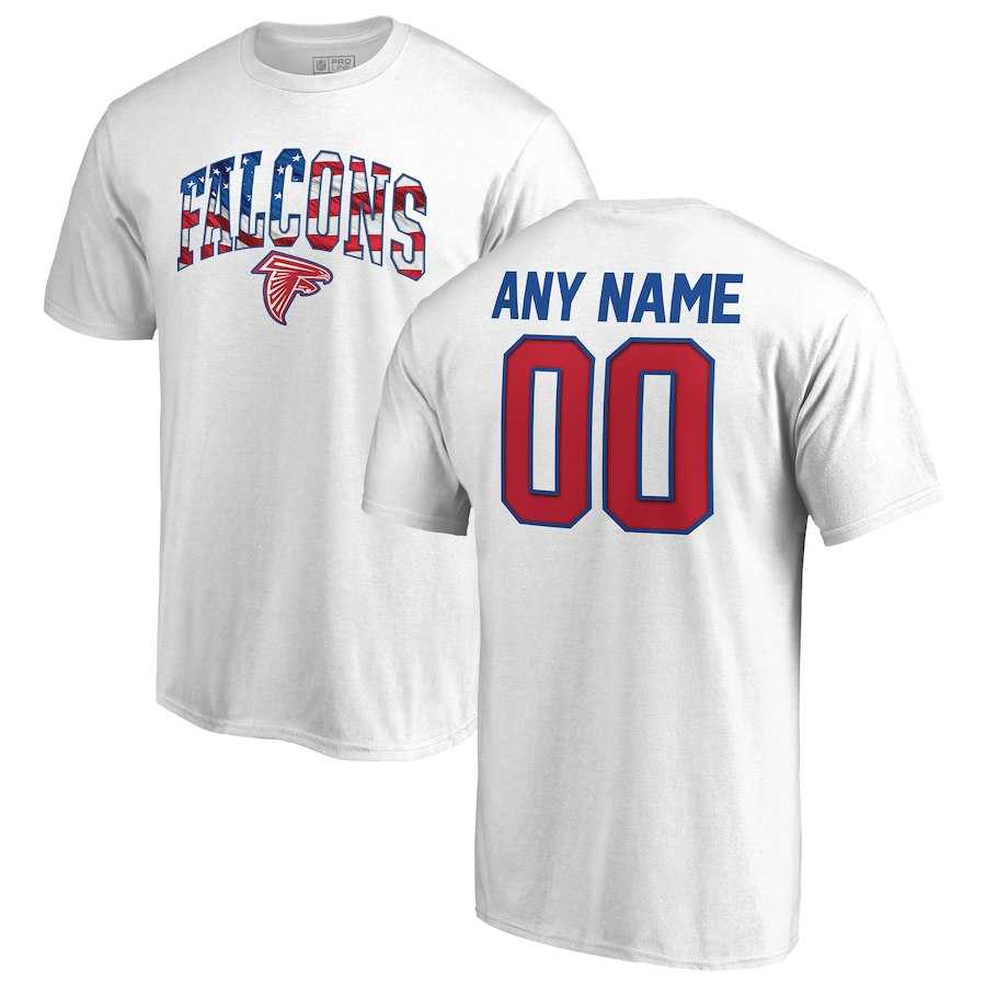 Men's Customized Atlanta Falcons NFL Pro Line by Fanatics Branded Any Name & Number Banner Wave T-Shirt White,We sell and wholesale Men's Customized Atlanta Falcons NFL Pro Line by Fanatics Branded Any Name & Number Banner Wave T-Shirt White on line form chian!